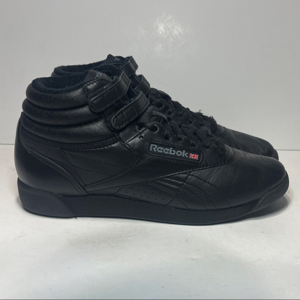 Reebok Freestyle F/S Classic Women's Black High-Top Sneakers Shoes U.S. 7.5
